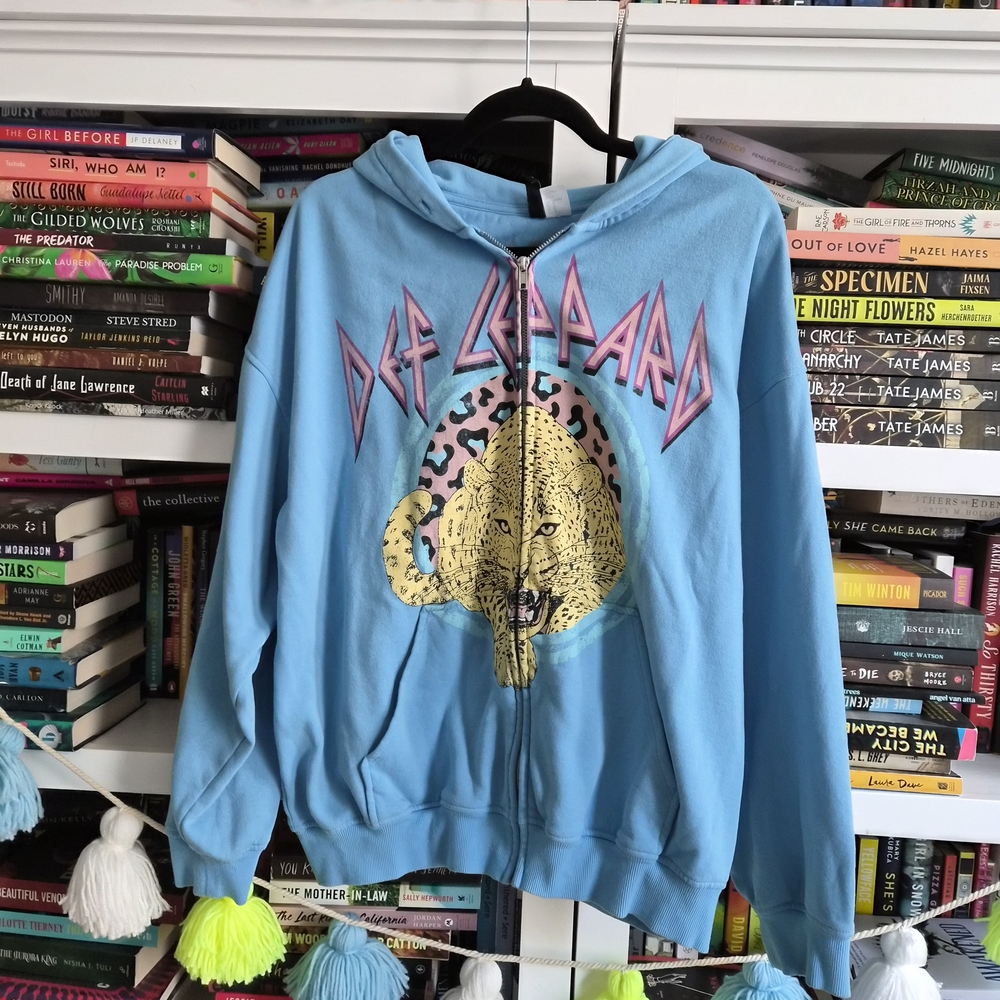 Def Leppard Blue Hoodie